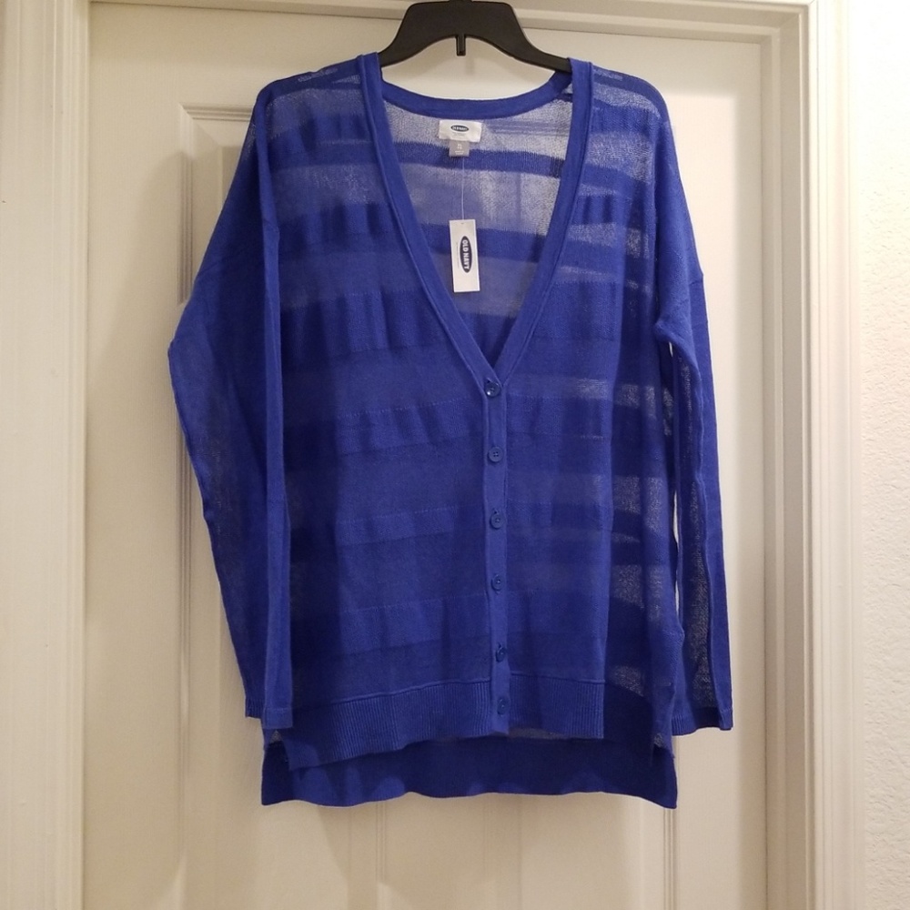 New Old Navy Blue Cardigan Sz XL
